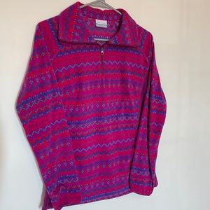 Columbia 1/4 Zip Pullover Fleece Women’s Medium